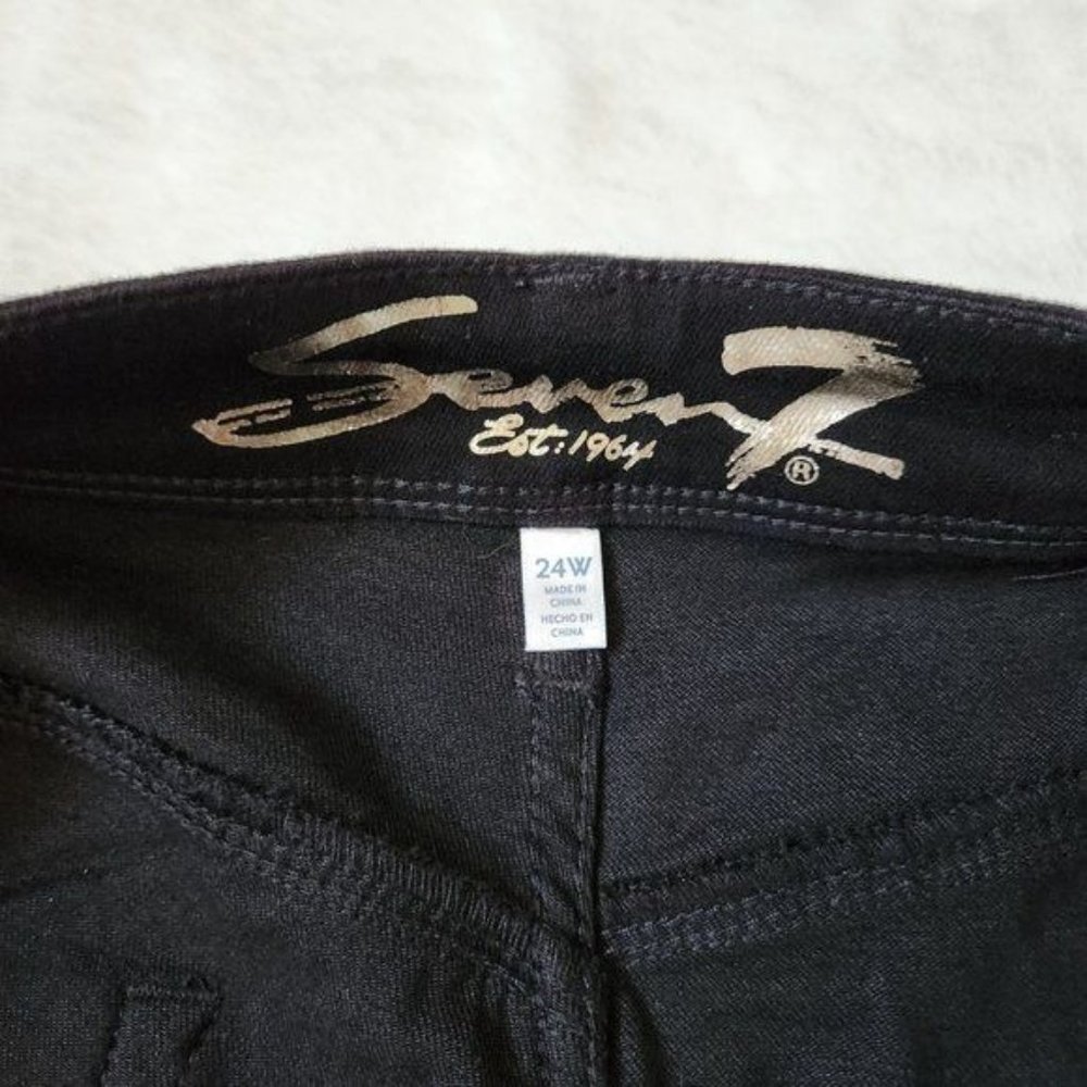 Seven7 Booty Shaper Short sz 24W Black shorts - Picture 7 of 14